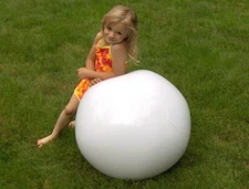 36" WINTER WHITE Inflatable Beach Ball Glossy Vinyl POOL PARTY Wedding Decor