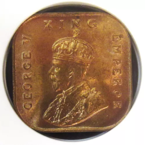 Straits Settlements: British Colony. George V 1/2 Cent 1932 MS65 Red NGC.