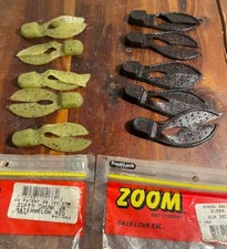Zoom Super Chunk Jr Red Glitter And Watermelon Red Bait 2" 10 Total