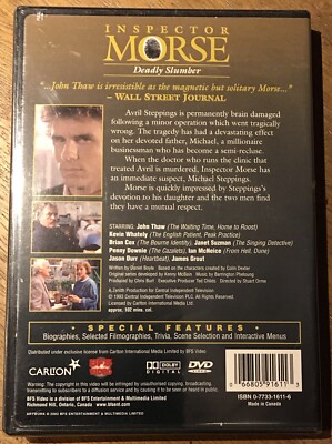 その他 Inspector Morse: Deadly Slumber [DVD] Inspector Morse - Deadly Slumber (DVD, 2003) ⭐NEW/SEALED