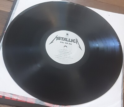 Metallica Kill 'Em All Record Lp 2016 Blcknd003r-1 Vg+/excellent