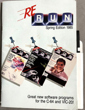 ReRUN Spring Edition For the Commodore C 64  VIC-20 1985 manual  disk
