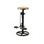 the ward by barrel shack handmade rustic unique genuine leather stool - new