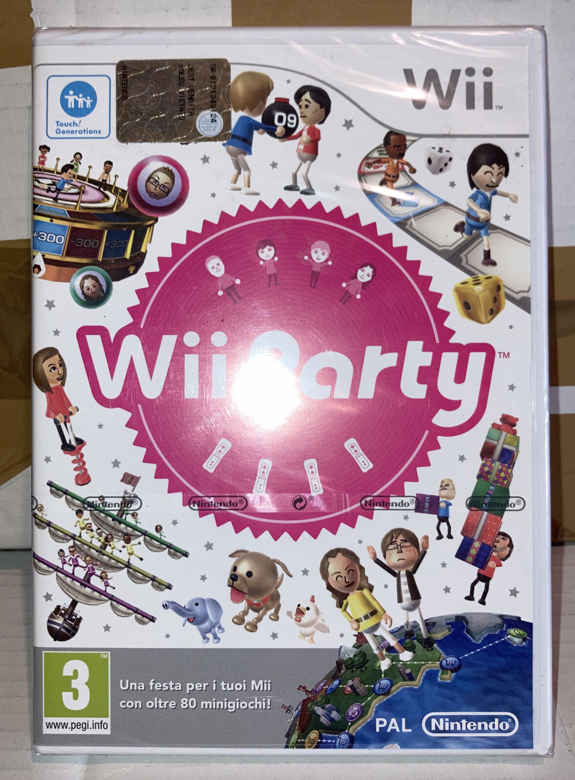 Wii Party 80 Mini Giochi NINTENDO NUOVO Sigillato Sealed Pal Italiano Videogame