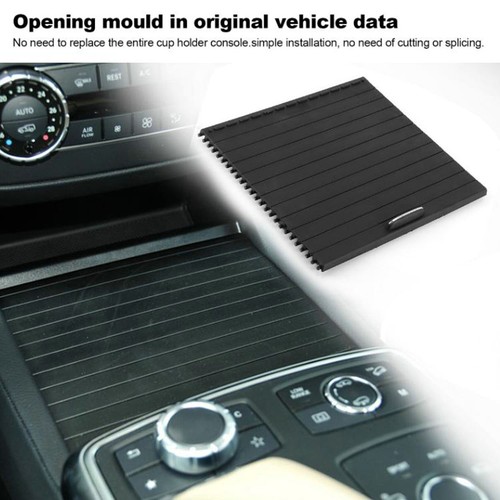 Car Center Console Roller Blind Cover Black For Mercedes Benz ML GL GLS