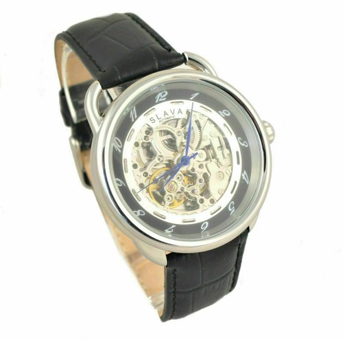 Reloj mecánico SLAA Europe SL111 impermeable para hombre regalo muñeca correa de cuero - Imagen 8 de 13