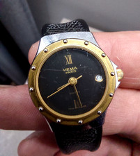 Montre femme vintage YEMA Paris montre à quartz couronne vissée