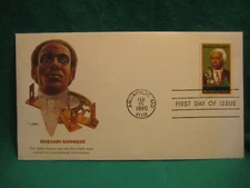 First Day of Issue-Fleetwood Cachet-15c Benjamin Banneker-Scott#1804