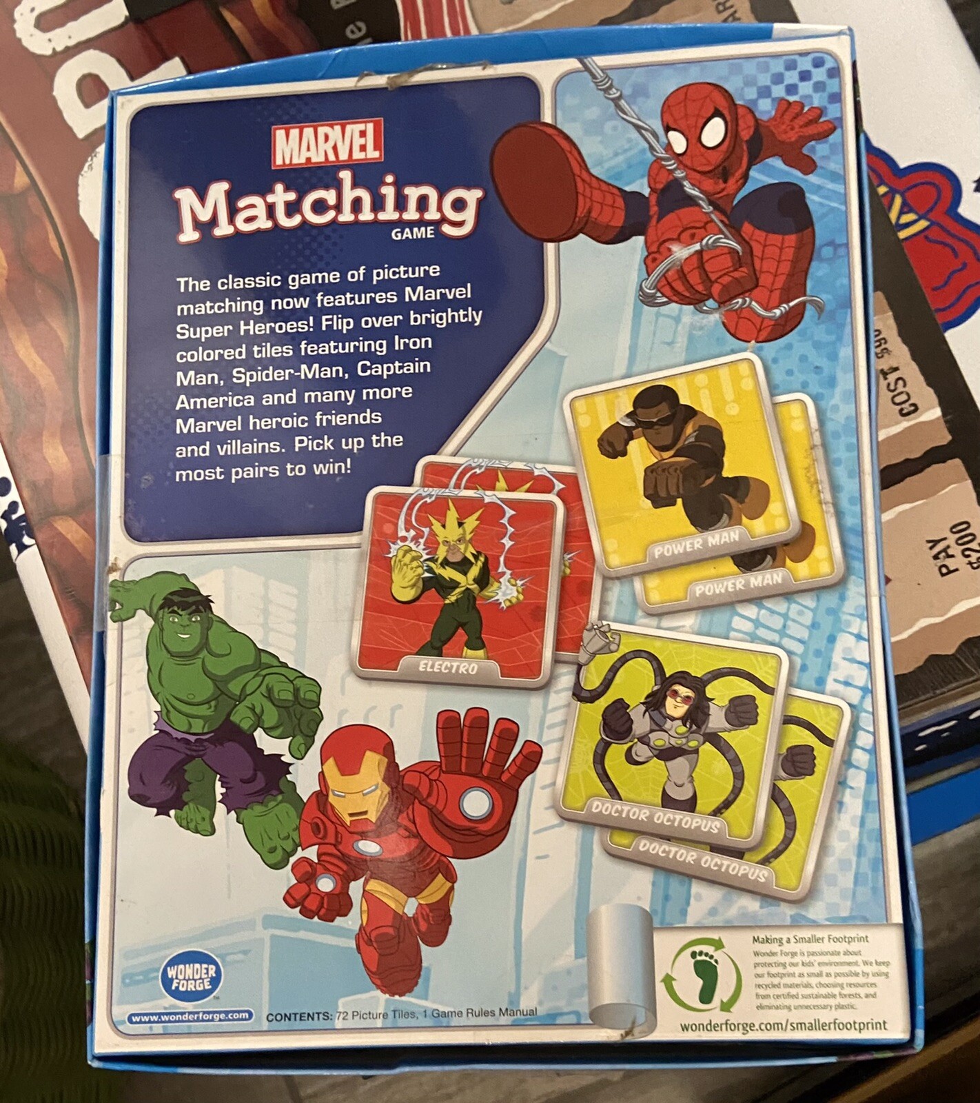 Marvel Matching Game by Wonder Forge For Boys &amp; Girls Age 3 to 5 ...