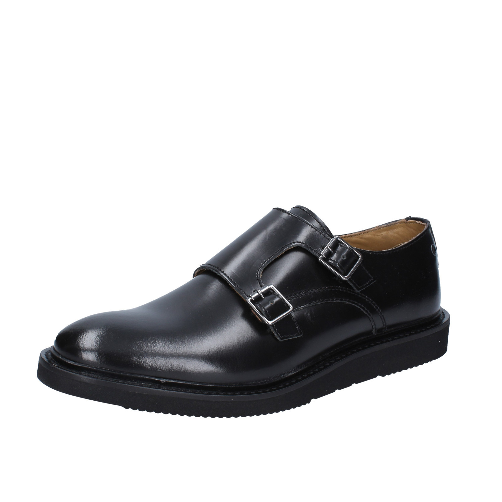 Scarpe casual da uomo Scarpe Uomo Base London 43 UE elegante nero in pelle lucido applicato bz429-e Scarpe casual da uomo Scarpe Uomo Base London 43 UE elegante nero in pelle lucido applicato bz429-e
