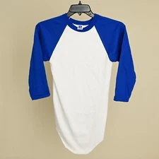 Vintage Original Russell Athletic Royal Blue Baseball T-Shirt Size S