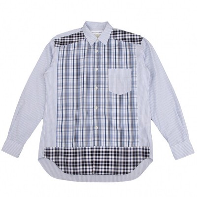 COMME des GARCONS SHIRT Check Switching Stripe Long Sleeve Shirt Size  XS(K-13... | eBay