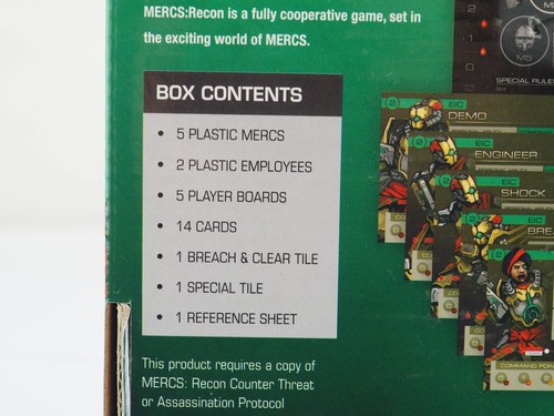 MEGACON GAMES MERCS: RECON UNNAMED ASSIMILATION EXPANSION. SEALED. YELLOW 1657 - Picture 3 of 3