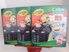 3 Pack Crayola Color Sticker Book 50 Stickers Despicable Me 3 NEW