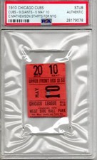⚾ 1910 Baseball Ticket Stub - Christy Mathewson! ⚾