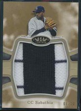 CC Sabathia 2020 Topps Tier One 1 Patch Jersey 8/10 YANKEES 