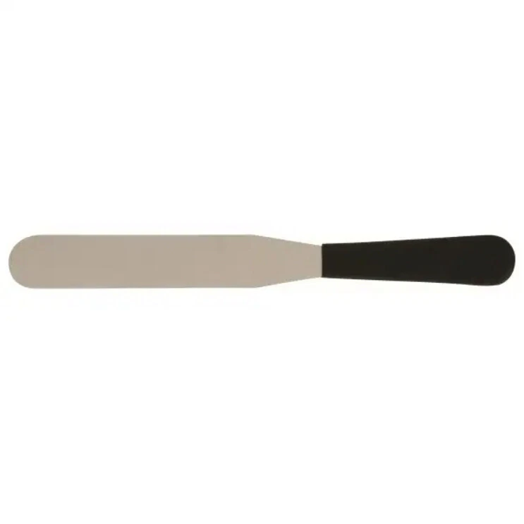 Flexible Spatula Stainless Steel Black Handle Palette Genware 8 inch - Image 2 of 4