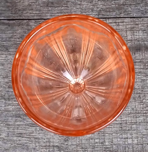 B#083 Vintage Discontinued "Colonial Pink" by Anchor Hocking 5oz Footed Tumbler - Picture 3 of 5
