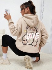 Kuscheliger Damen Hoodie mit Print   Warm, St...