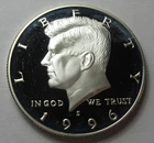 1996 S Silver Kennedy Half PROOF (#916k)