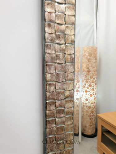 Wandspiegel volle Länge Mosaik Antik Silber Champagner 132x53cm John Lewis - Bild 8 von 8