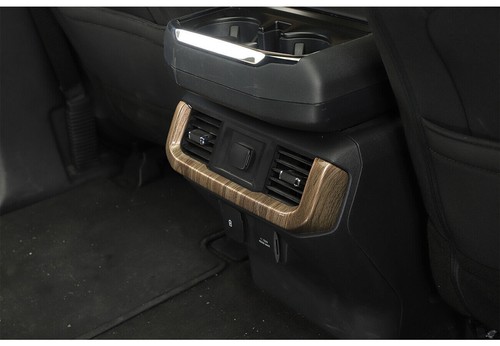 Rear Air Conditioner Vent Outlet Cover Trim Bezel For Ford F150 2021+ Wood Grain - Picture 3 of 10