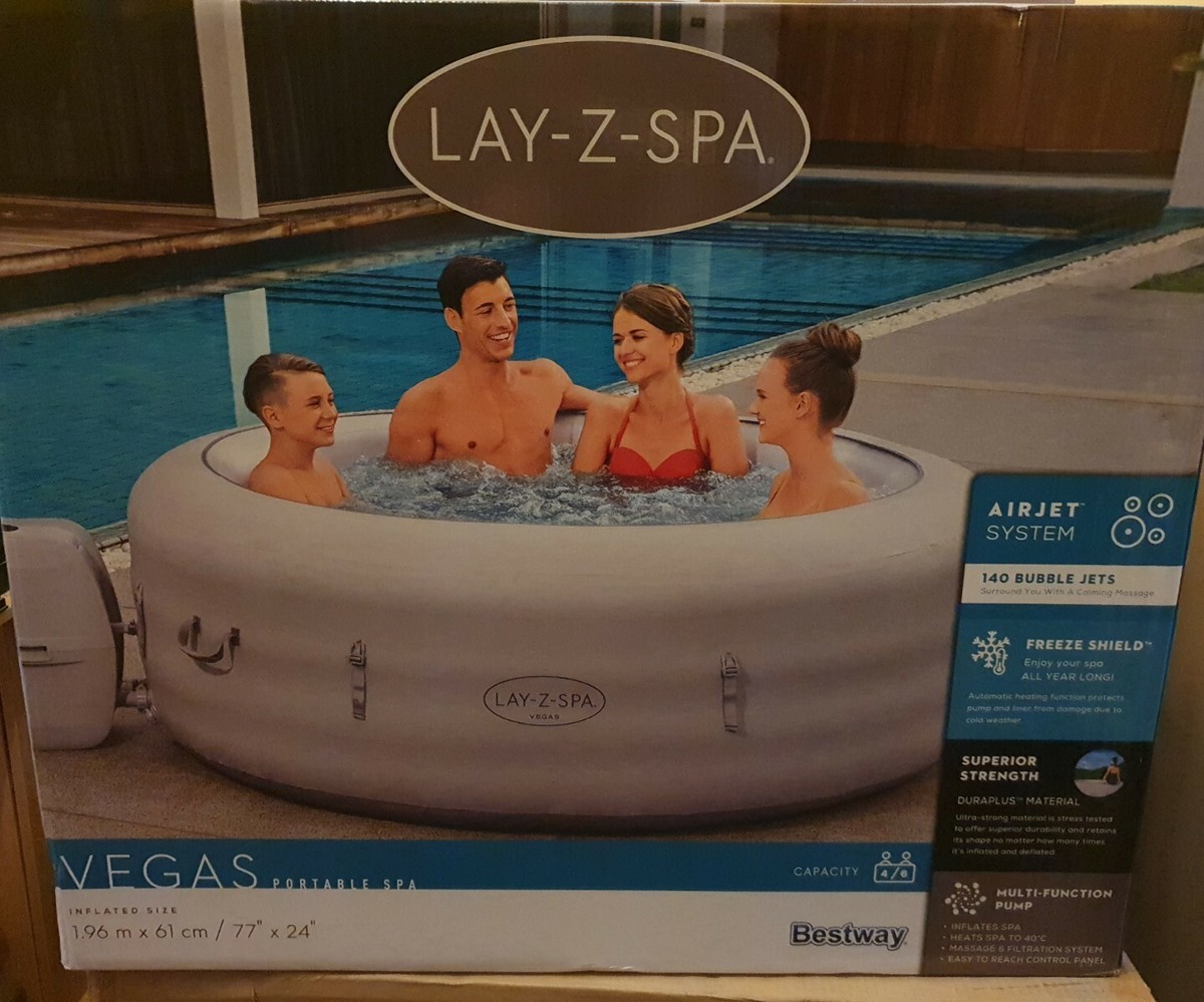 Lay Z -Spa Lazy Spa Vegas AirJet Hot Tub- People ✅BRAND NEW✅