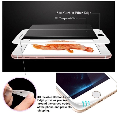3D Full Coverage Tempered Glass Screen Protector for iPhone 7 6 6S Plus - Picture 11 of 16