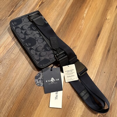 Bathing Ape BAPE x Coach Leather + Canvas Purse; Crossbody