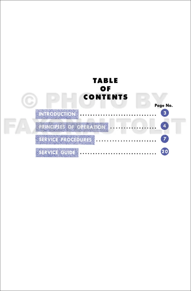 1952 Fordomatic коробка передач сервис учебник Ford автоматический магазин руководство - Изображение 2 из 2