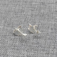 20 Pairs of 925 Sterling Silver Triangle Stud Earring Posts for Jewelry Findings