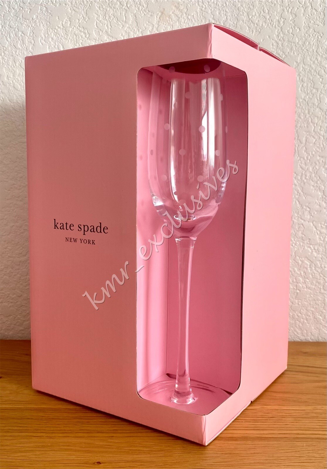 Arriba 38+ imagen kate spade larabee dot champagne glasses