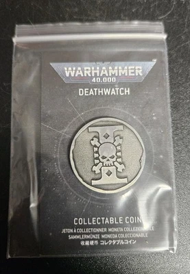GAMES WORKSHOP Warhammer Store 40K Deathwatch Collectable Coin January 2026 Space Marines NEW