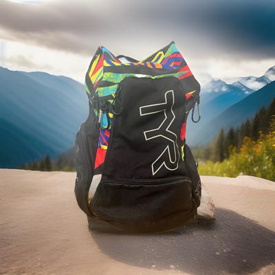 TYR LATBP3 Alliance TM Backpack 3 Swim Hiking Outdoors Geo Print Multi-Color 45L