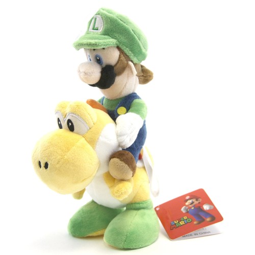 Super Mario Bros. 8 Zoll Plüsch - Luigi Riding Yoshi New Little Buddy 1255 (Ruiji) - Bild 2 von 3