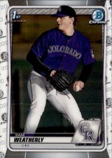 2020 BOWMAN DRAFT - CHROME 1ST SAM WEATHERLY #BD-109