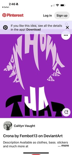 Crona by Fembot13 on DeviantArt Pullover Hoody in Größe Small schwarz und lila - Bild 8 von 8
