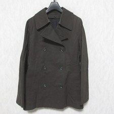 MARGARET HOWELL double-breasted mid-length coat liner, size 3, brown Women USED