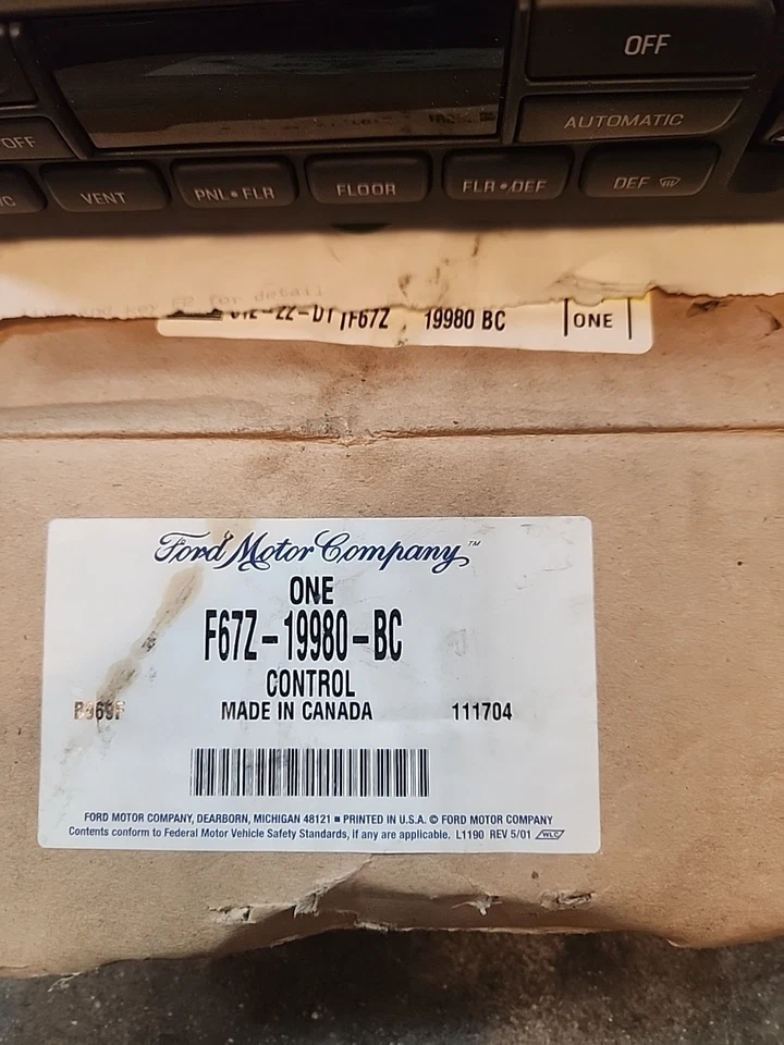 Ford 1999-2002 aire acondicionado calefacción control de temperatura nos Foto 3 de 3
