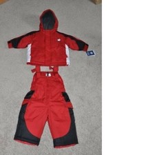 Boys Winter Snowsuit Carters 12 months Red Black LITTLE EXPLORER Jacket Pants