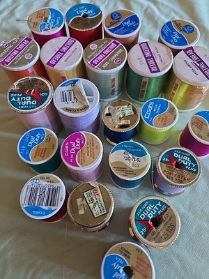 Vtg Lot of 22 Vtg Coat s & Belding Thread Mixed Colors Spools New/Used
