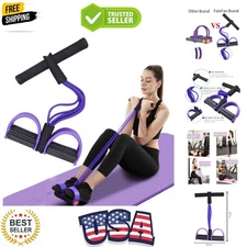 Multifunction Tension Rope, 6-Tube Elastic Yoga Pedal Puller Resistance Band,...