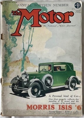 The MOTOR Magazine WHITSUN SPECIAL 23 May 1933 AVUS RACE REPORT Scottish Trial