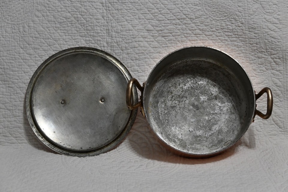 ANCIENNE CASSEROLE CUIVRE HILLERIN PARIS, 15cm Copper sauce pan 1895/1910 EUR 89,00