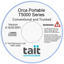 Tait T5000 Version 4.18.00.0001 Programming for Orca Portable Series