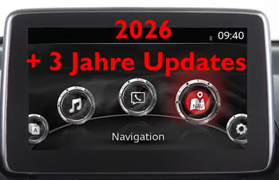 NAVIGATION KARTE FÜR MAZDA 2 3 6 CX-3 CX-5 CX-9 MX-5 2025/2026 + 3 JAHRE UPDATES