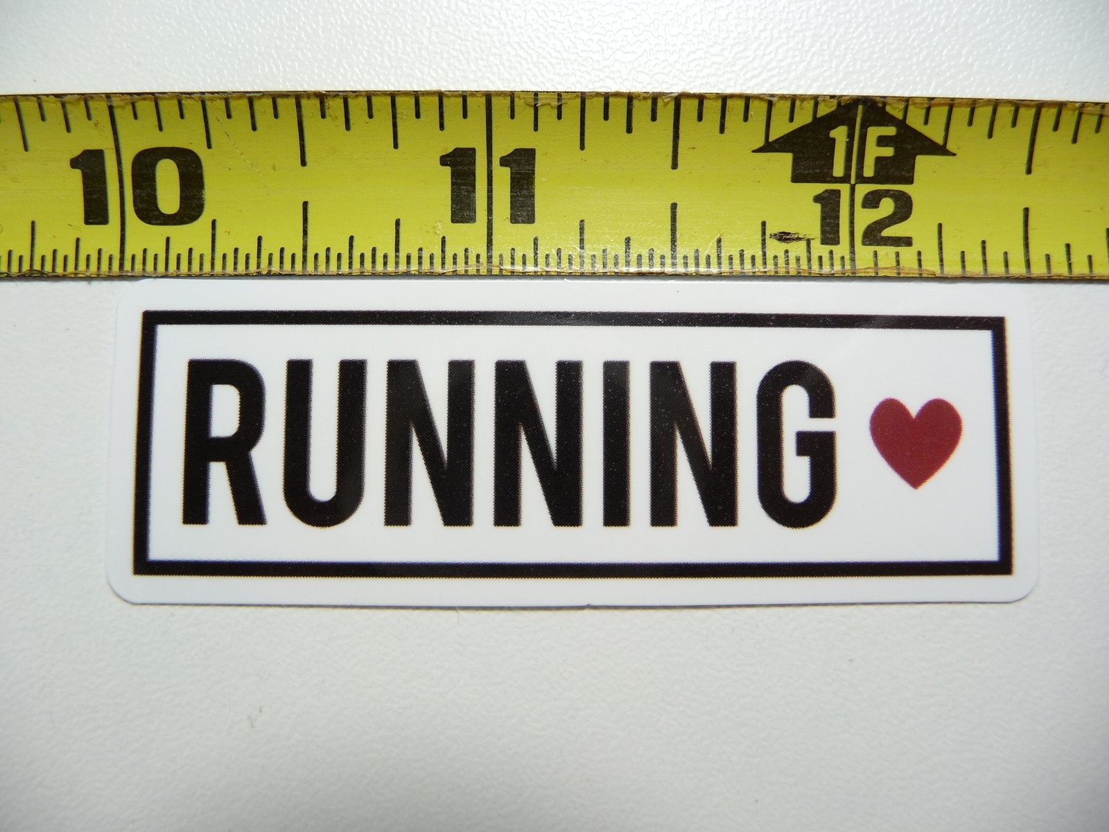 Running Love Decal Sticker for Fitness and Weightlifting Enthusiasts