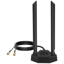Dual Band 8dBi WiFi Antenna - Enhance Signal with Magnetic Base & RP-SMA