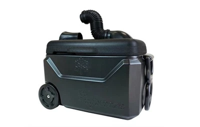 IcyBreeze v2 Pro-PORTABLE AIR COOLER 38 quarts, Blue/Black, 12V, Battery+Charger