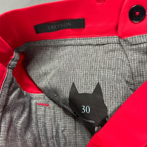 Greyson Golf Shorts Montauk Polyamide Spandex 30 x 10 Lupine Red NWT MSRP $118 - Picture 7 of 8